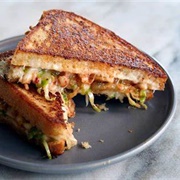 Kimchi and Cheese Grilled Sandwich