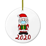 Masked Santa Ornament