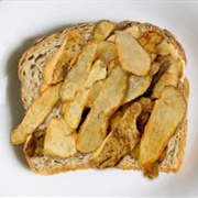 Fried Potato Peel Sandwich