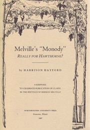 &#39;Monody&#39; (Herman Melville)