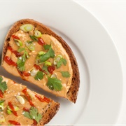 Peanut Butter &amp; Sriracha Toast