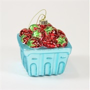 Strawberry Basket Ornament
