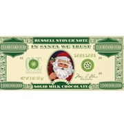 Russell Stover Chocolate Santa Money