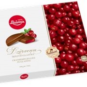 Laima Chococlate Glazed Cranberry Marmalade Slices