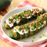 Hasselback Zucchini
