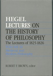 Lectures on the History of Philosophy (G.W.F. Hegel)