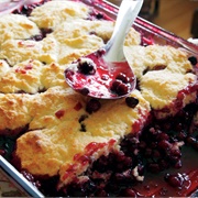 Saskatoon Berry Cobbler
