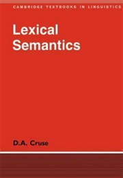Lexical Semantics (D. a Cruse)