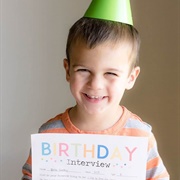 Fill Out a Yearly Birthday Interview