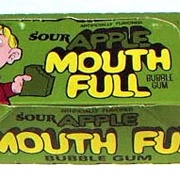 Mouth Full  Sour Apple Bubble Gum
