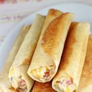 Chubby Chicken and Cream Cheese Taquitos