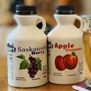 Saskatoon Berry Hot Apple Cider