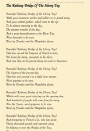 The Railway Bridge of the Silvery Tay (William Topaz McGonagall)