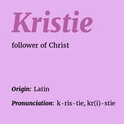 Kristie
