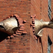 Salmon Sculpture, Oregon