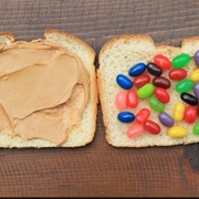 Jelly Bean and Peanut Butter Sandwich