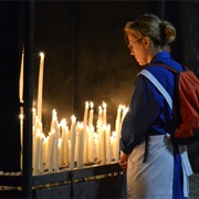 Lit a Candle in a Church