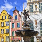 Neptune&#39;s Fountain at Długi Targ (Long Market), Gdansk
