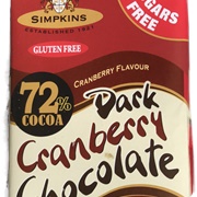 Simpkins 72% Dark Cranberry Chocolate