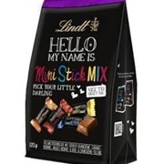 Lindt Hello My Name Is Mini Stick Mix