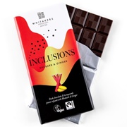 Whitakers Inclusions Rhubarb & Ginger Dark Chocolate