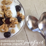 Saskatoon Berry Parfait