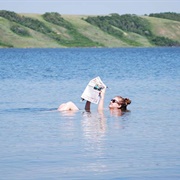 Float in Canada's Dead Sea (SK)