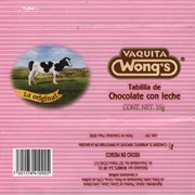 Vaquita Wong's Tabilla De Chocolate Con Leche