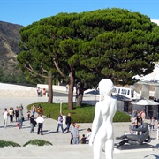 10 A.M. Tram Arrival, Getty Museum, LA, CA