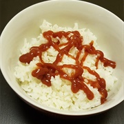 Ketchup on White Rice