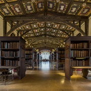 Duke Humfrey's Library, Bodleian Library, Broad Street, Oxford, Oxfordshire, England, UK