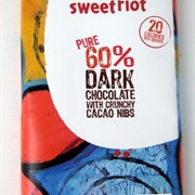 Sweetriot Pure 60% Dark Chocolate W/ Cacao Nibs