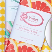 Violet Chocolate Co. Grapefruit & Rose