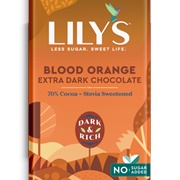 Lily's Blood Orange Extra Dark Bar