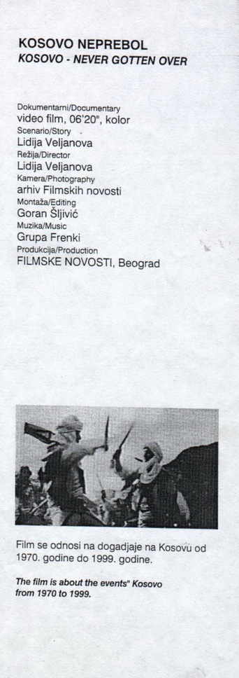 Kosovo Never Gotten Over (1990)