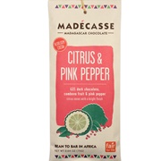 Madecasse Citrus &amp; Pink Pepper 63% Dark Chocolate