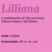 Lilliana