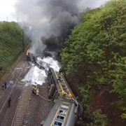 A Passenger Train Derails Near Chenzhou, China