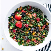 Saskatoon and Kale Salad