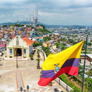 Barrio Las Peñas, Cerro Santa Ana &amp; Iguana Square, Guayaquil, Ecuador