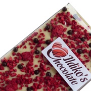 Ildiko's Raspberries White Chocolate Slab