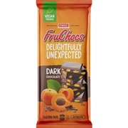Fruchocs Apricot Dark Chocolate Tablet