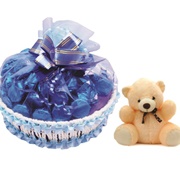 Skylofts Fancy Teddy & Chocolate Basket