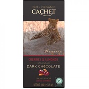 Cachet Cherries &amp; Almonds Dark Chocolate