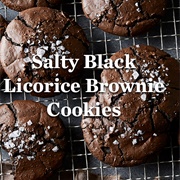 Salty Black Licorice Brownie Cookie