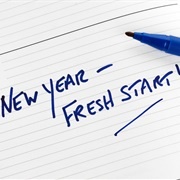 Write New Years Resolutions