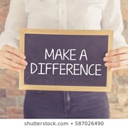 Want to Make a Difference