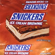 Snickers Ice Cream Brownies