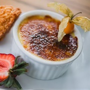 Saskatoon Berry Creme Brûlée