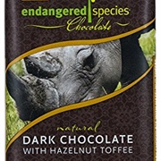 Endangered Species Dark Chocolate W/ Hazelnut Toffee